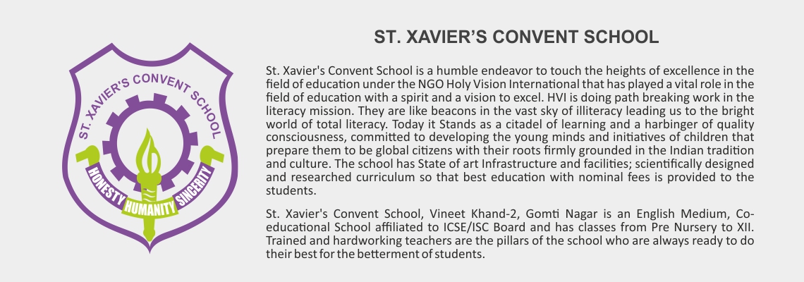 Our supporter: St. Xavier’s Convent School