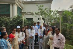 Starting-of-the-Gandhi-Peace-Walk-by-Taking-Blessings-from-Gandhi-Ji-at-Gandhi-Bhavan-Kolkata